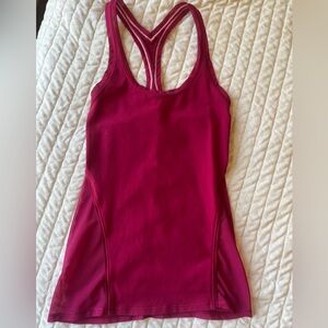 Lululemon Mesh Racerback Tank in fuchsia • size 4 • *LIMITED EDITION*